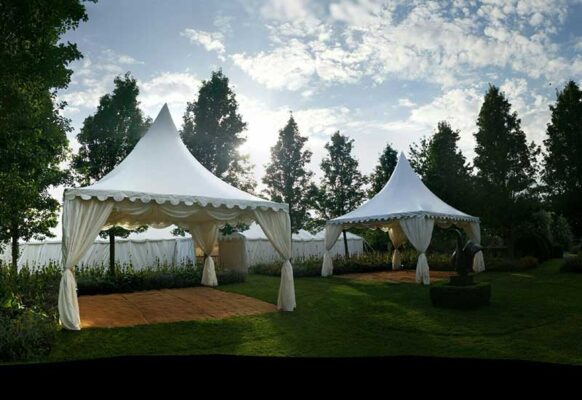 Pagoda 'Chinese hat' marquees for parties | Lewis Marquees