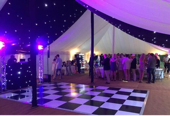 marquee with a dance floor