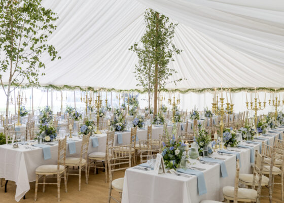 Wedding marquee hire, traditional pole marquee, Luxury marquees crafted for weddings, corporate parties & private events, delivered and installed across Hampshire, Sussex & Surrey